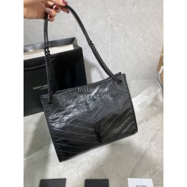 YSL Fashion Cool Large Shopping Bag For Women Black 577999