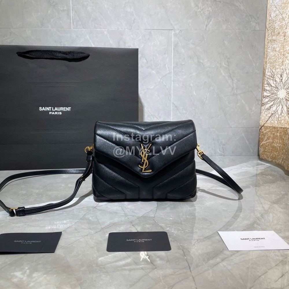 YSL Fashion Mini Soft Black Calfskin Crossbody Bag For Women 467072