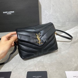 YSL Fashion Mini Soft Black Calfskin Crossbody Bag For Women 467072