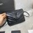 YSL Black Mini Soft Calfskin Crossbody Bag For Women 467072