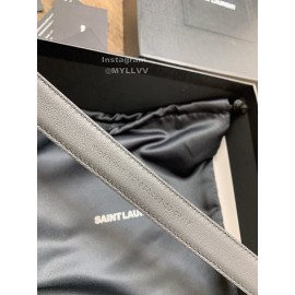 Ysl Fashion Cowhide Vintage Pin Buckle 20mm Belt Black