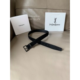 Ysl Fashion Suede Vintage Pin Buckle 30mm Belt For Women