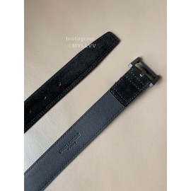 Ysl Fashion Suede Vintage Pin Buckle 30mm Belt For Women