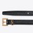 Ysl Soft Calf Leather Gold Steel Pin Buckle 30mm Belt For Women