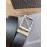 Zegna New Black Calf Leather Rotary Pin Buckle 40mm Belt
