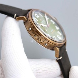 Zenith 45mm Green Dial Soft Strap Luminous Watch