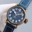 Zenith 45mm Dial Soft Strap Luminous Watch Blue