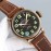 Zenith 45mm Dial Soft Strap Luminous Watch Brown