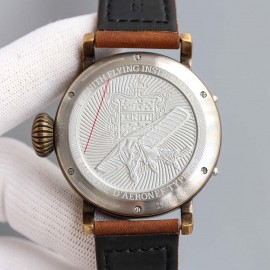 Zenith 45mm Dial Soft Strap Luminous Watch Brown