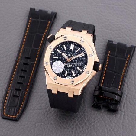 Audemars Piguet 15710st.Oo.A002ca.01 Sapphire Crystal Glass Mechanical Watch For Men Black