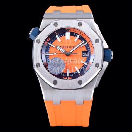 Audemars Piguet V8 Version Double-Sided Sapphire Mirror Mechanical Watch For Men Orange Ap15710