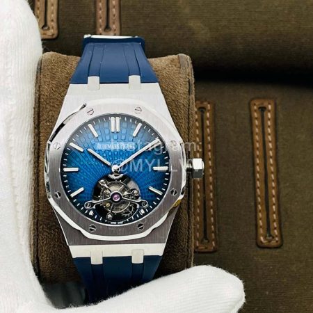 Audemars Piguet R8 Factory Tapisserie Evolutive 41mm Diameter Watch Blue