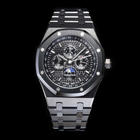 Audemars Piguet Tws Factory Grande Tapisserie Dial Watch Black