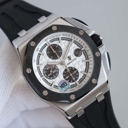 Audemars Piguet Silicone Strap 44mm Dial Diameter Watch White