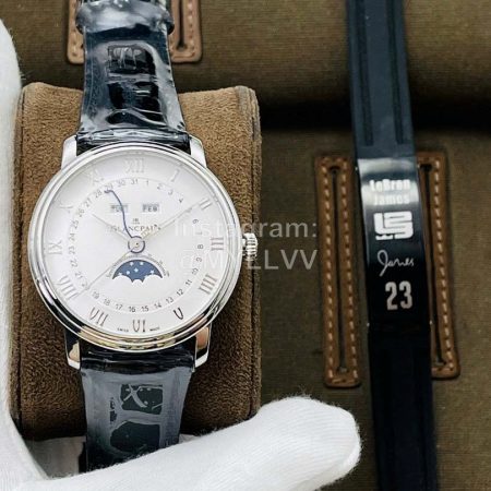 Blancpain Tws Factory Villeret Lunar Phase Display Watch White