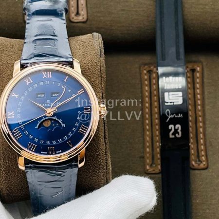 Blancpain Tws Factory Villeret Lunar Phase Display Watch Blue