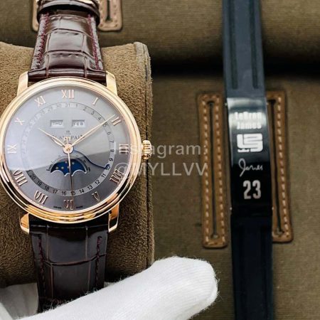 Blancpain Tws Factory Villeret Lunar Phase Display Watch Gray