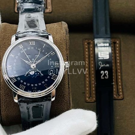 Blancpain Tws Factory Villeret Lunar Phase Display Watch Black