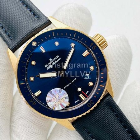 Blancpain Gf Factory Waterproof Luminous Watch Navy