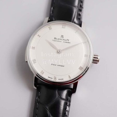 Blancpain 40mm Diameter Dial Watch For Men Black