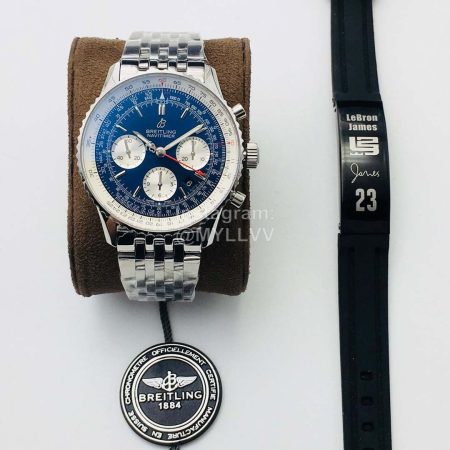 Breitling Gb Factory Fashion 43mm Dial Luminous Watch Navy