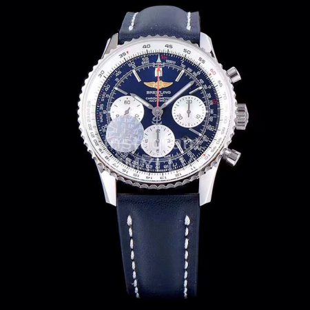 Breitling Fashion 43mm Dial Watch For Men Navy