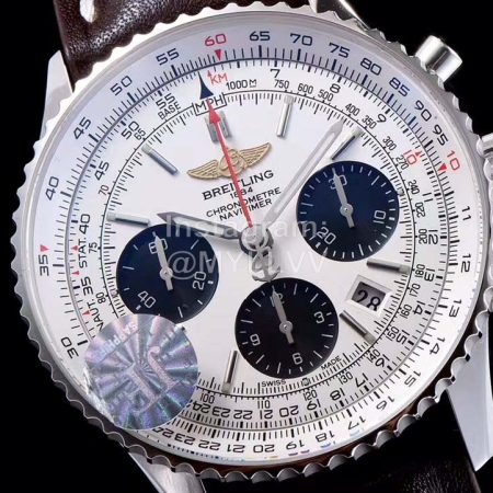 Breitling Fashion 43mm Dial Watch For Men White