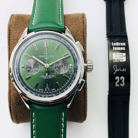 Breitling Gb Factory Premier B01 Chronograph 42mm Dial Watch Green