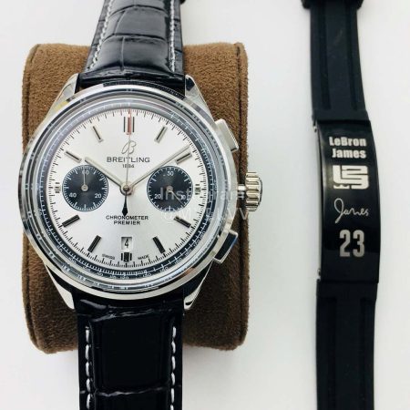 Breitling Gb Factory Premier B01 Chronograph 42mm Dial Watch White