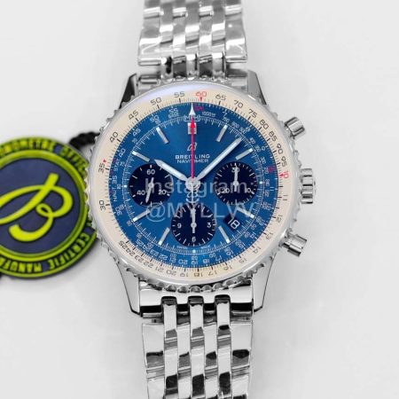 Breitling Navitimer 1 B01 Chronograph 43mm Dial Watch Blue