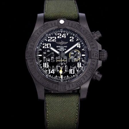 Breitling Multifunctional Green Strap Mechanical Watch For Men