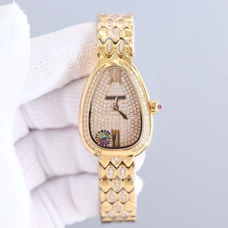 Bvlgari Serpenti Seduttori Diamond Watch For Women Gold