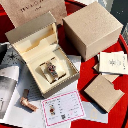 Bvlgari New Steel Strap Diamond Watch