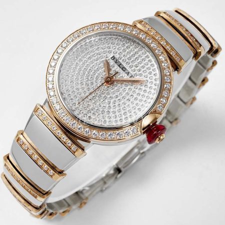 Bvlgari Serpenti Series 33mm Diamond Dial Lvcea Watch