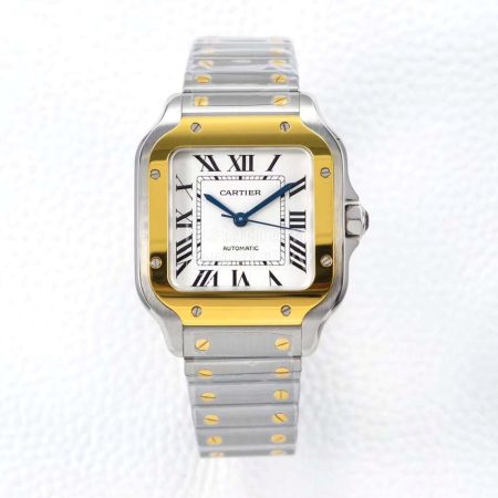 Cartier Fashion Roman Numerals Square Dial Watch For Women