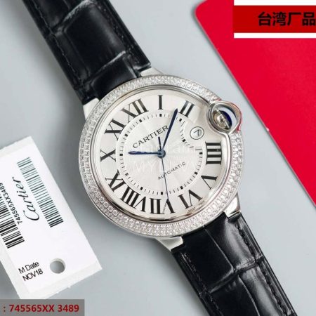 Cartier Diamond Roman Digital Time Scale Waterproof Watch