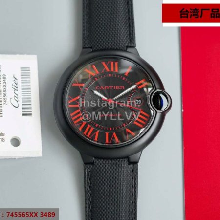 Cartier Red Roman Digital Time Scale Waterproof Watch