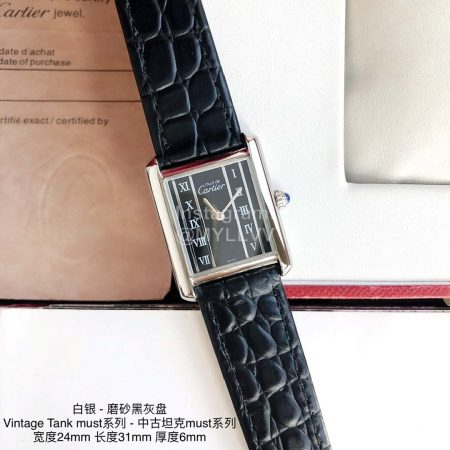 Cartier Vintage Tank Must Series New 316l Fine Steel Case Watch
