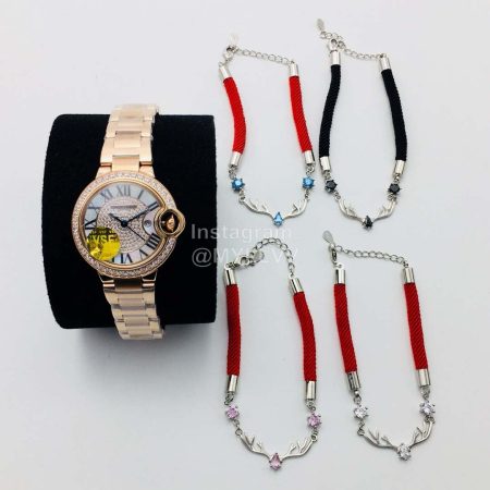 Cartier Vsf Factory Diamond 33mm Dial Watch Rose Gold