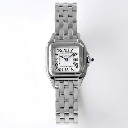 PanthèRe De Cartier Square Dial Water Resistant Watch Silver