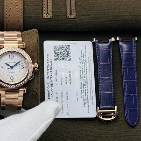 Cartier Bv Factory Smart Link System 100m Waterproof Watch Navy