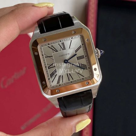 Cartier F1 Factory Santos-Dumont Xl Hand-Wind Watch