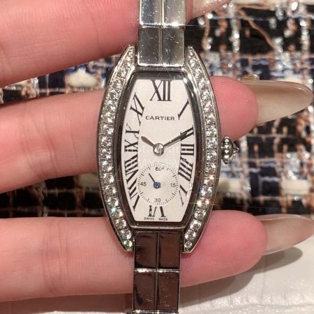 Cartier New 316l Refined Steel Case Roman Numeral Dial Watch