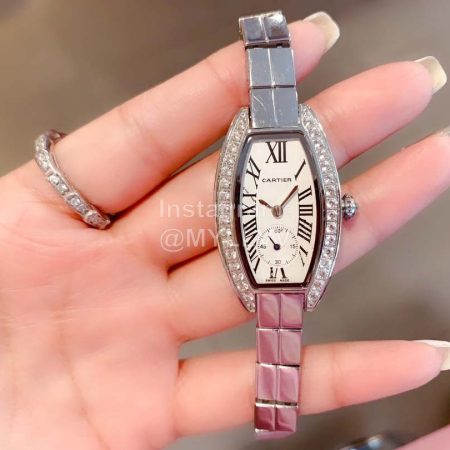 Cartier New Olive Shaped Diamond Watch For Women