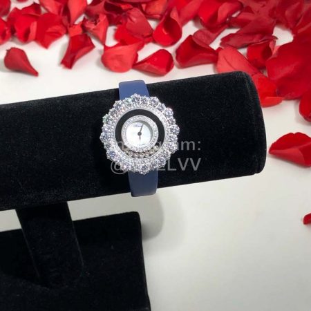 Chopard Happy Diamonds Series Maple Leaf Dial Watch Blue