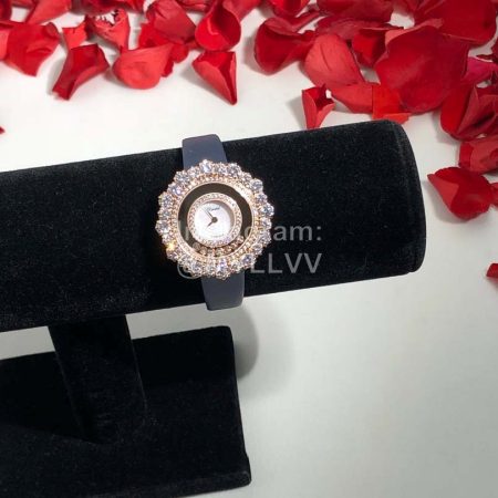 Chopard Happy Diamonds Series New Maple Leaf Dial Watch Blue