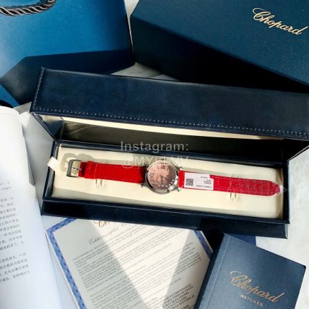 Chopard Happy Diamonds Fashion Leather Strap Watch