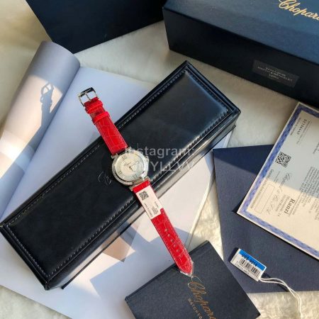 Chopard Nr-Factory Impepiale Series Leather Strap Diamond Watch