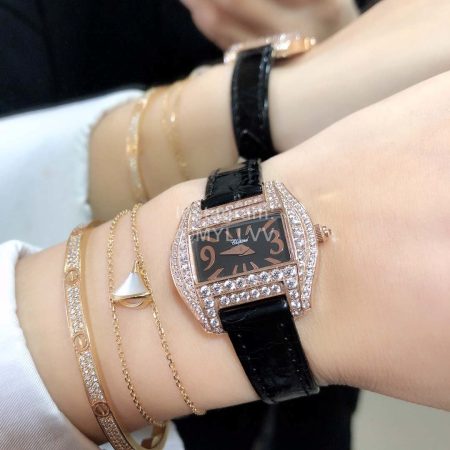 Chopard Two O Ten Series Diamond Square Dial Watch