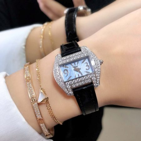 Chopard Two O Ten Series Diamond Blue Square Dial Watch